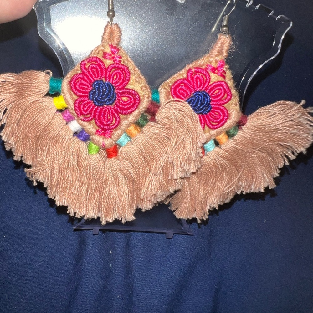 Handmade Mexican earrings aretes artesanales